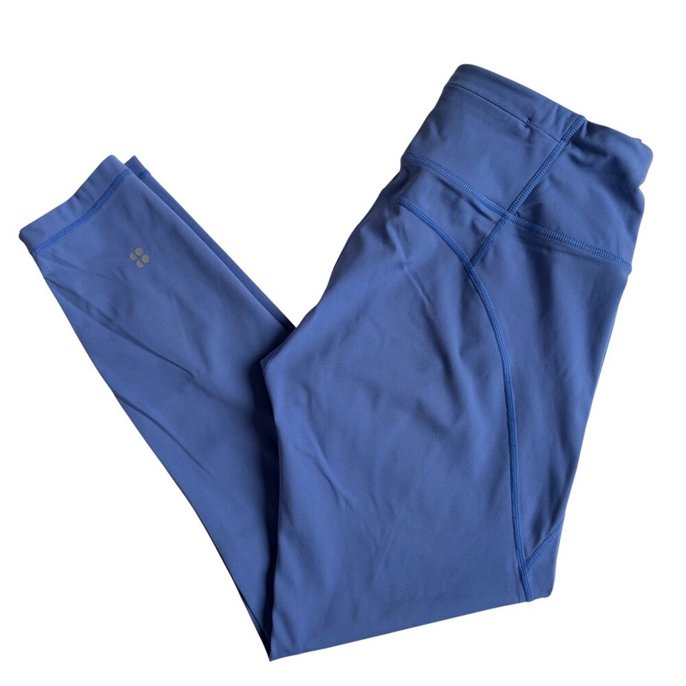 Sweaty Betty 7/8 Power Leggings (Cornflower Blue) - Size Small